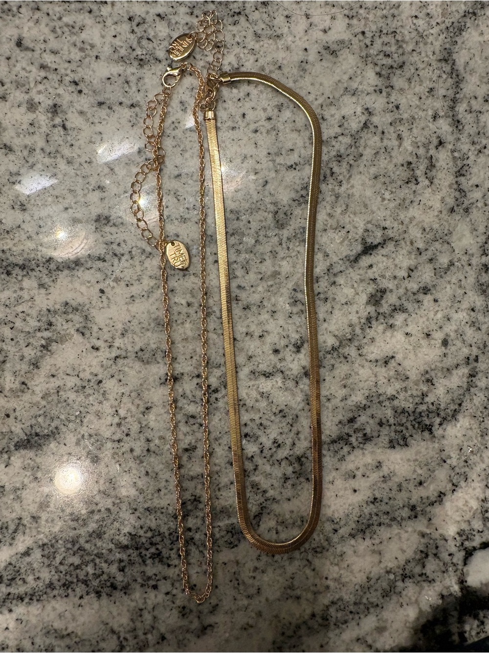 Gold Tone Layered Necklace